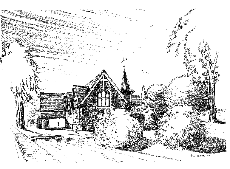 Line drawing of Church